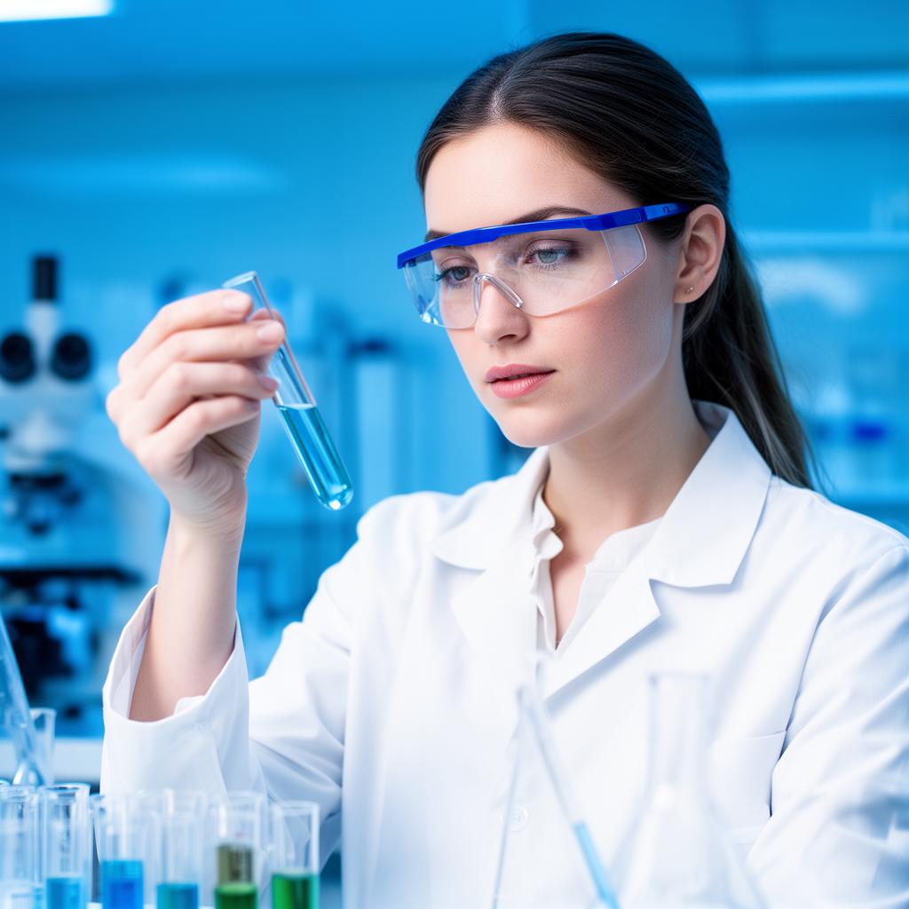Cientista analisando amostra